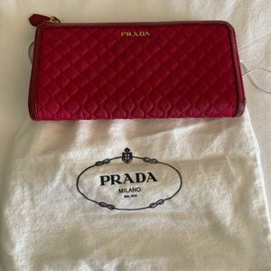 Authentic Pink Prada Wallet